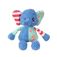 Durable Pet Dog Plush Toy for Small Breeds - Animal Shape Squeaky Chew Cleaning Toy