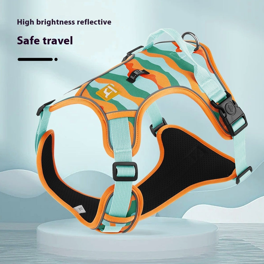 Reflective Dog Harness Leash with Handle
