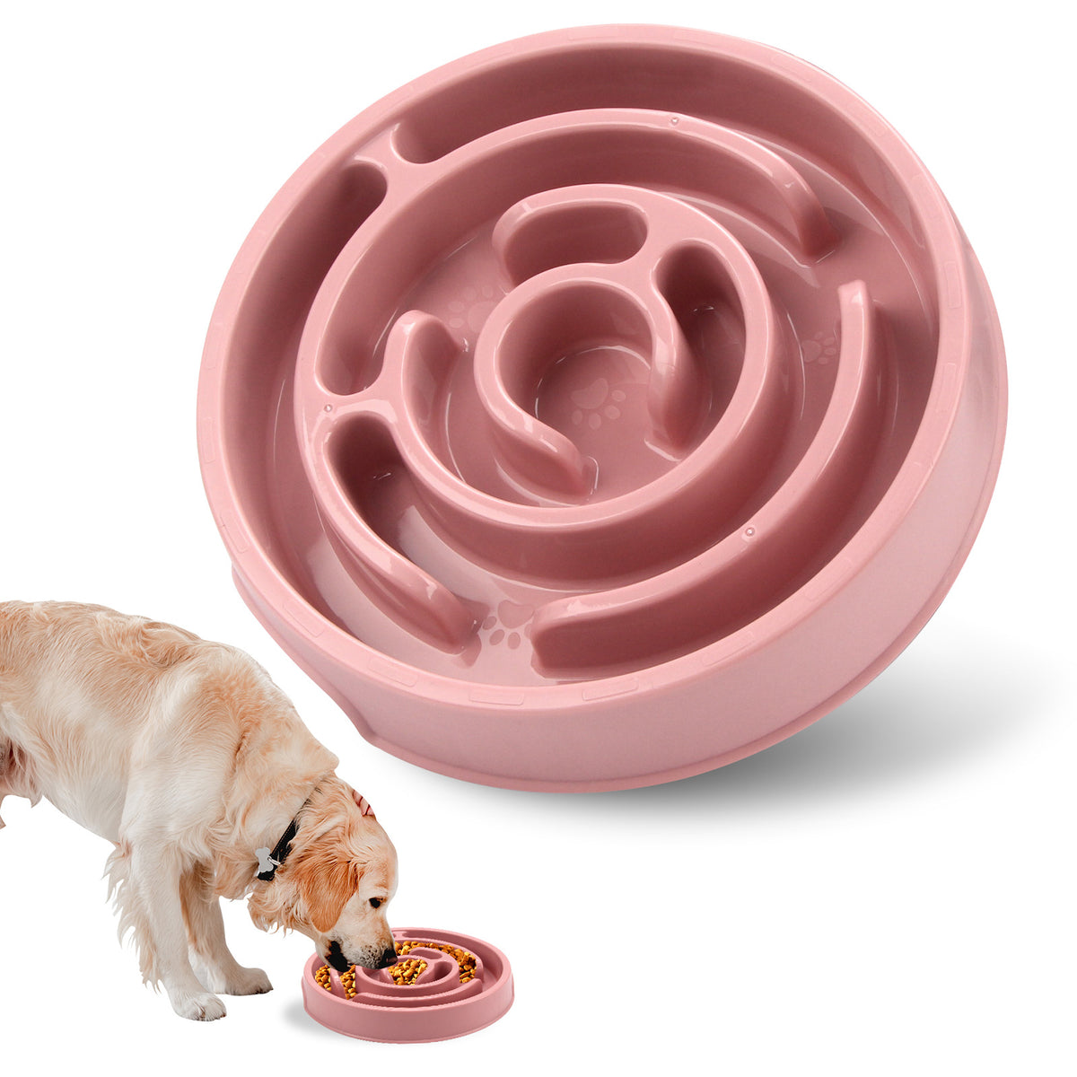 Slow Feeder Puzzle Dog Bowl – Silicone Anti-Choke