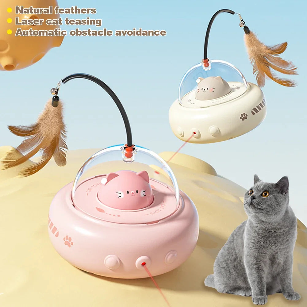 Smart UFO Cat Teaser – Interactive Electric Cat Toy