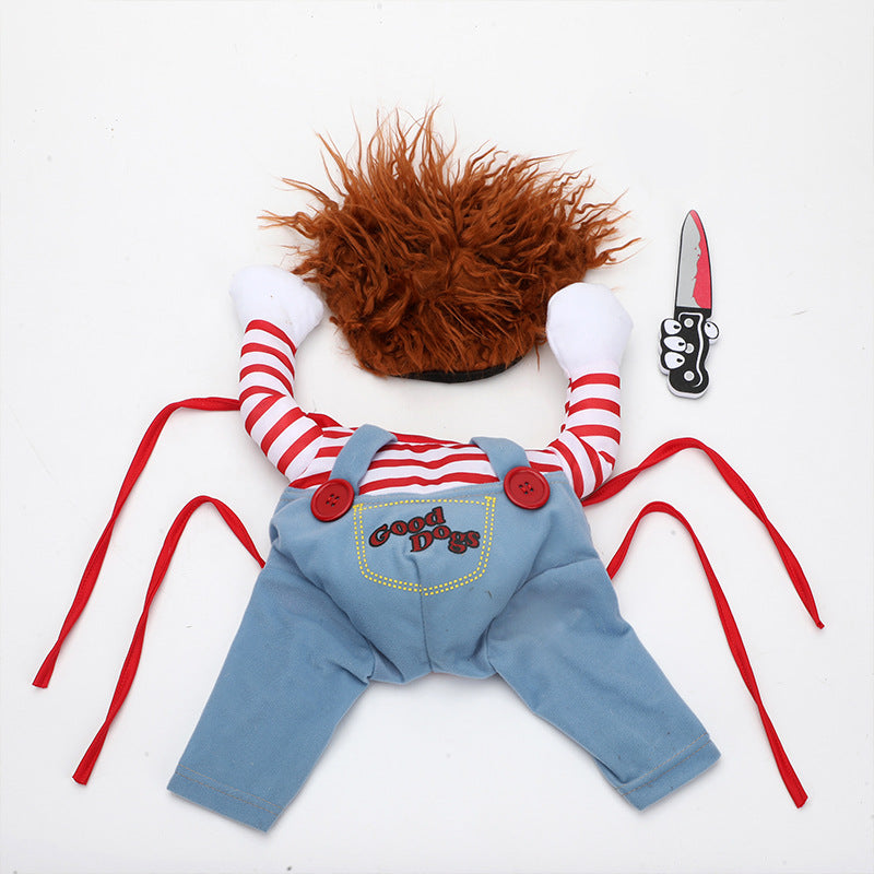 Halloween Riding Costume for Dogs – Horseman or Scary Doll