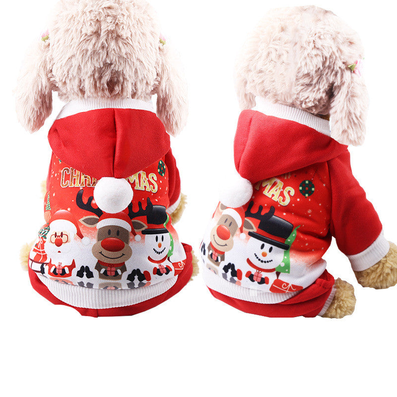 Christmas Pet Hoodie – Santa & Reindeer Costumes