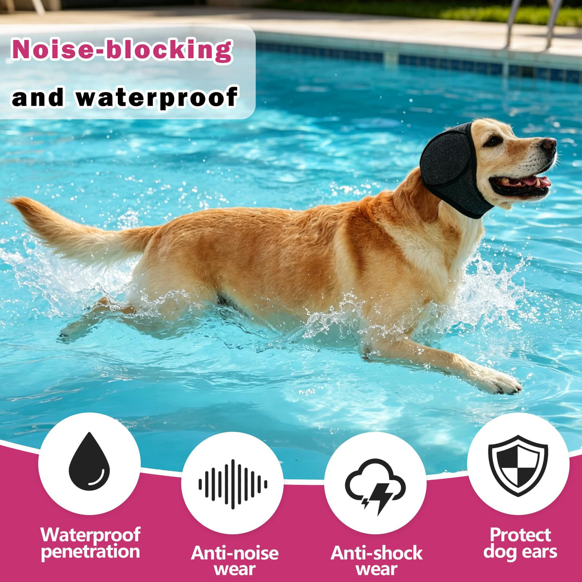 Calming Dog Ear Wrap for Anxiety & Thunder