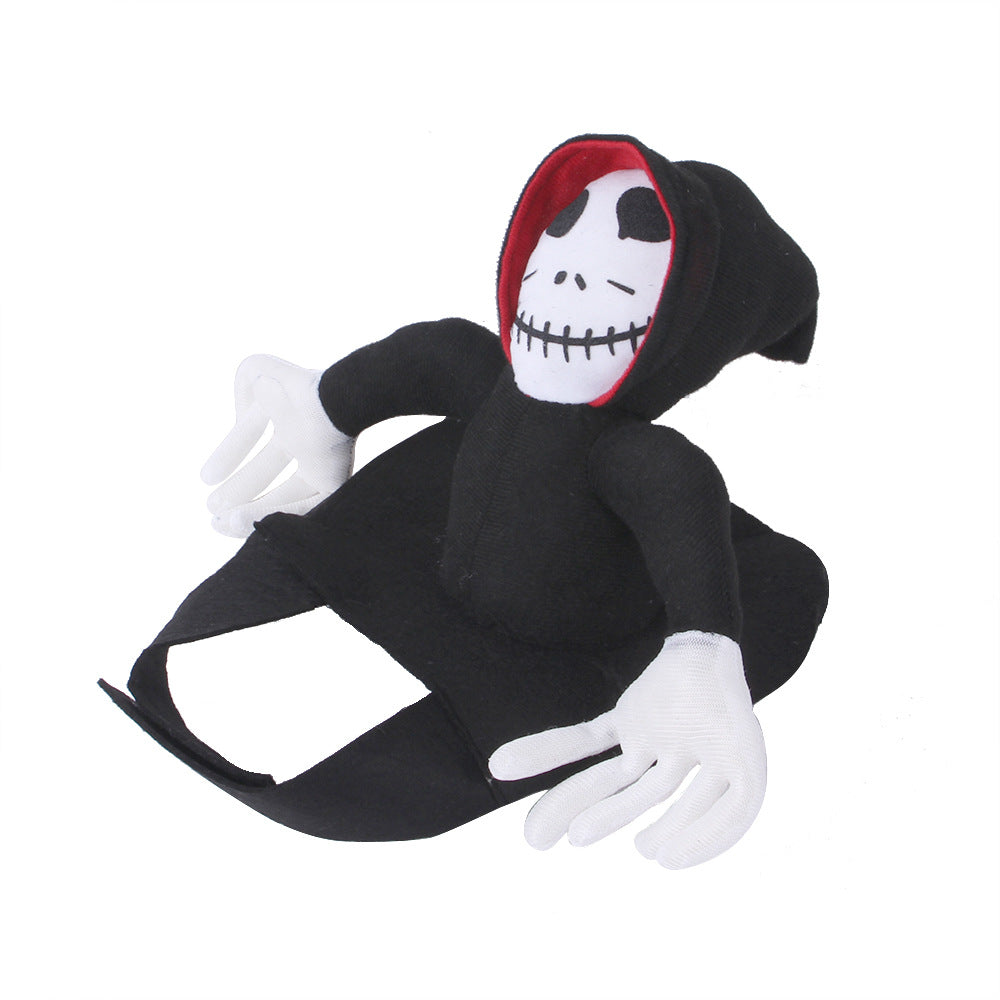 Grim Reaper Riding Costume for Dogs – Halloween Cosplay