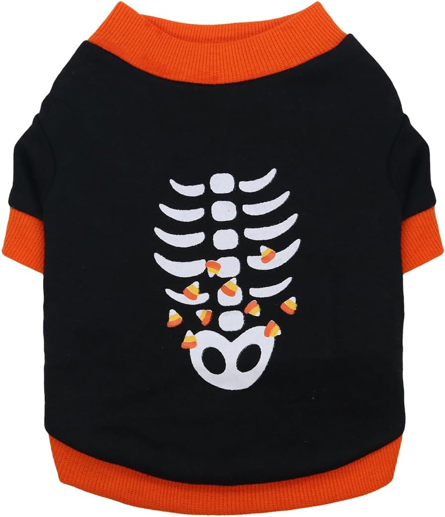 Skeleton or Ghost Sweatshirt for Dogs & Cats – Cotton
