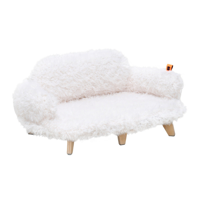 Wooden Pet Bed – Luxury Raised Kennel for Dogs & Cats