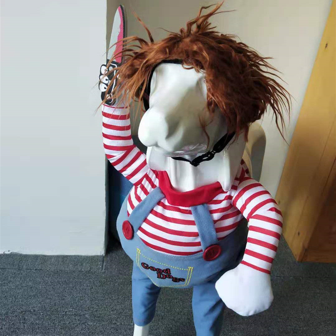 Halloween Riding Costume for Dogs – Horseman or Scary Doll