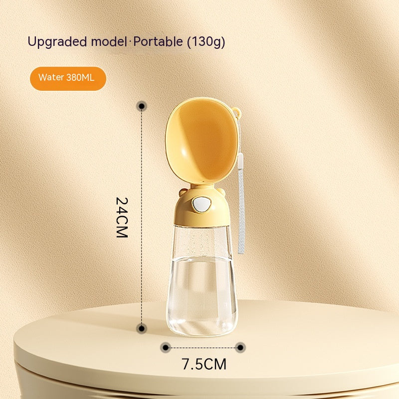 Portable Dog Water Bottle and Food Container - Outdoor Travel Feeder Bowl and Water Dispenser for Pets