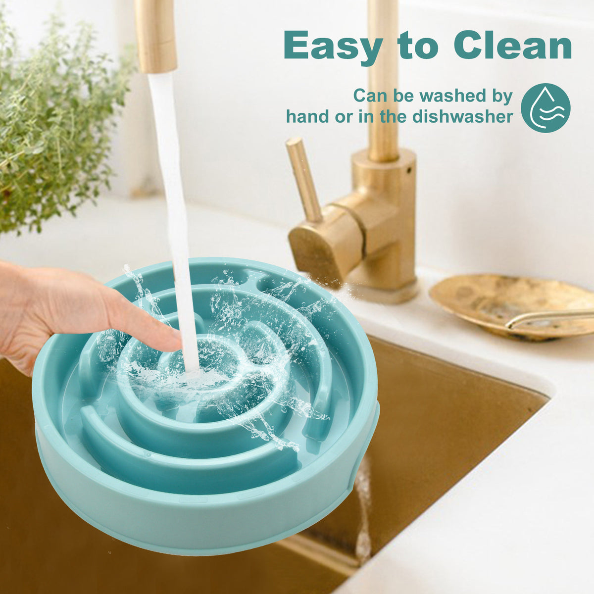 Slow Feeder Puzzle Dog Bowl – Silicone Anti-Choke