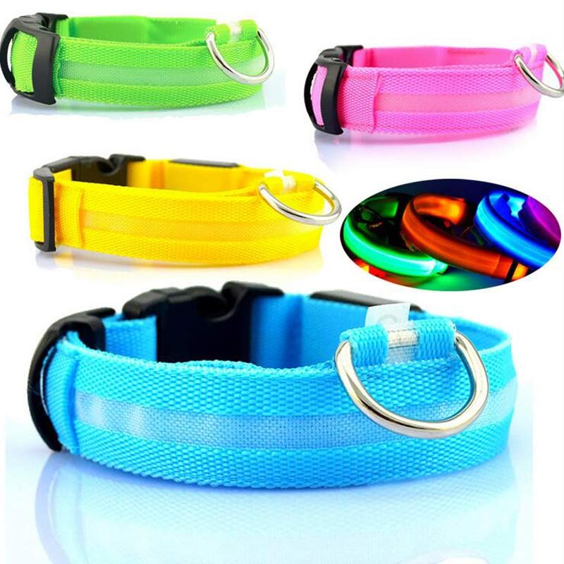 LED Light-Up Dog Collar for Night Safety