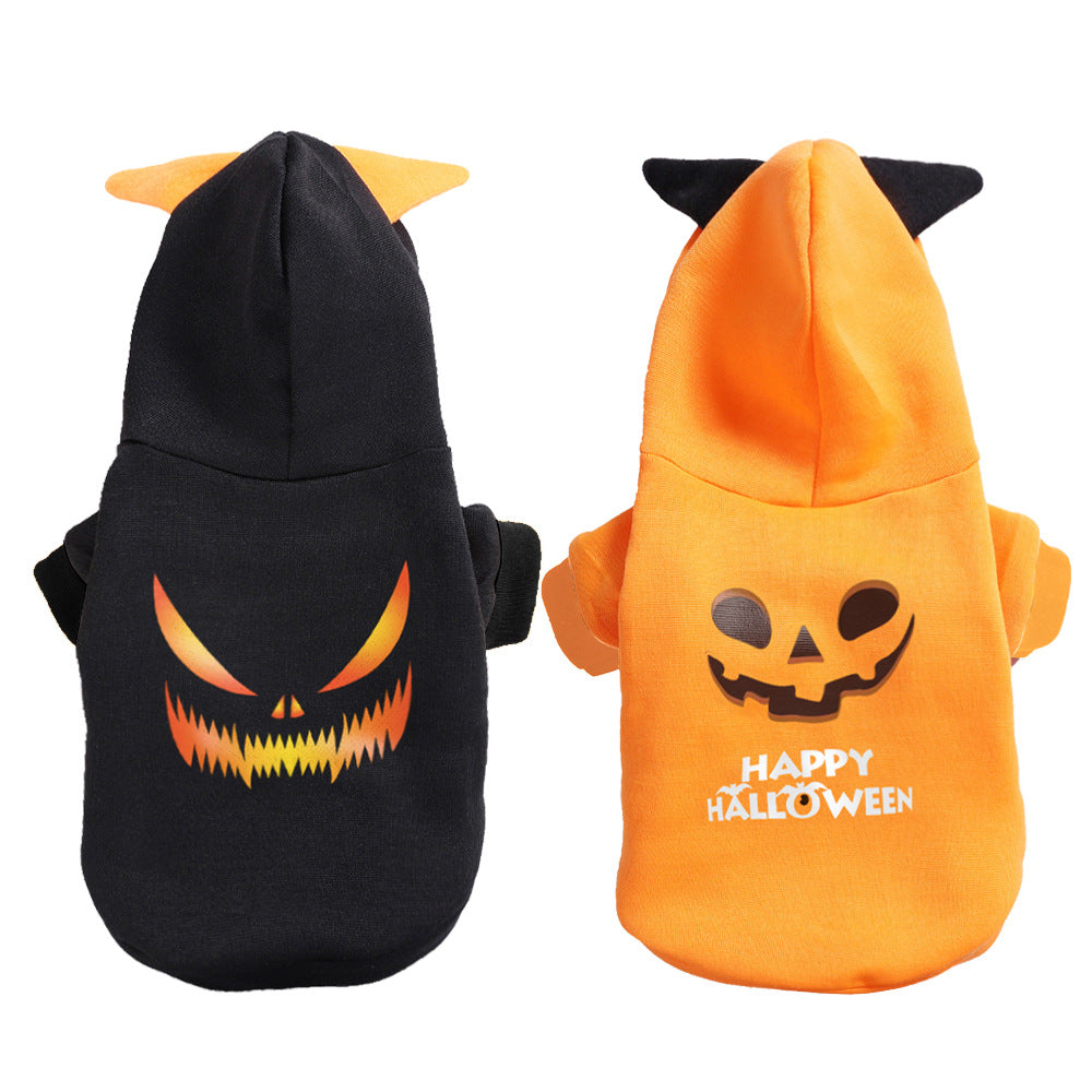 Halloween Pumpkin Hoodie for Dogs & Cats