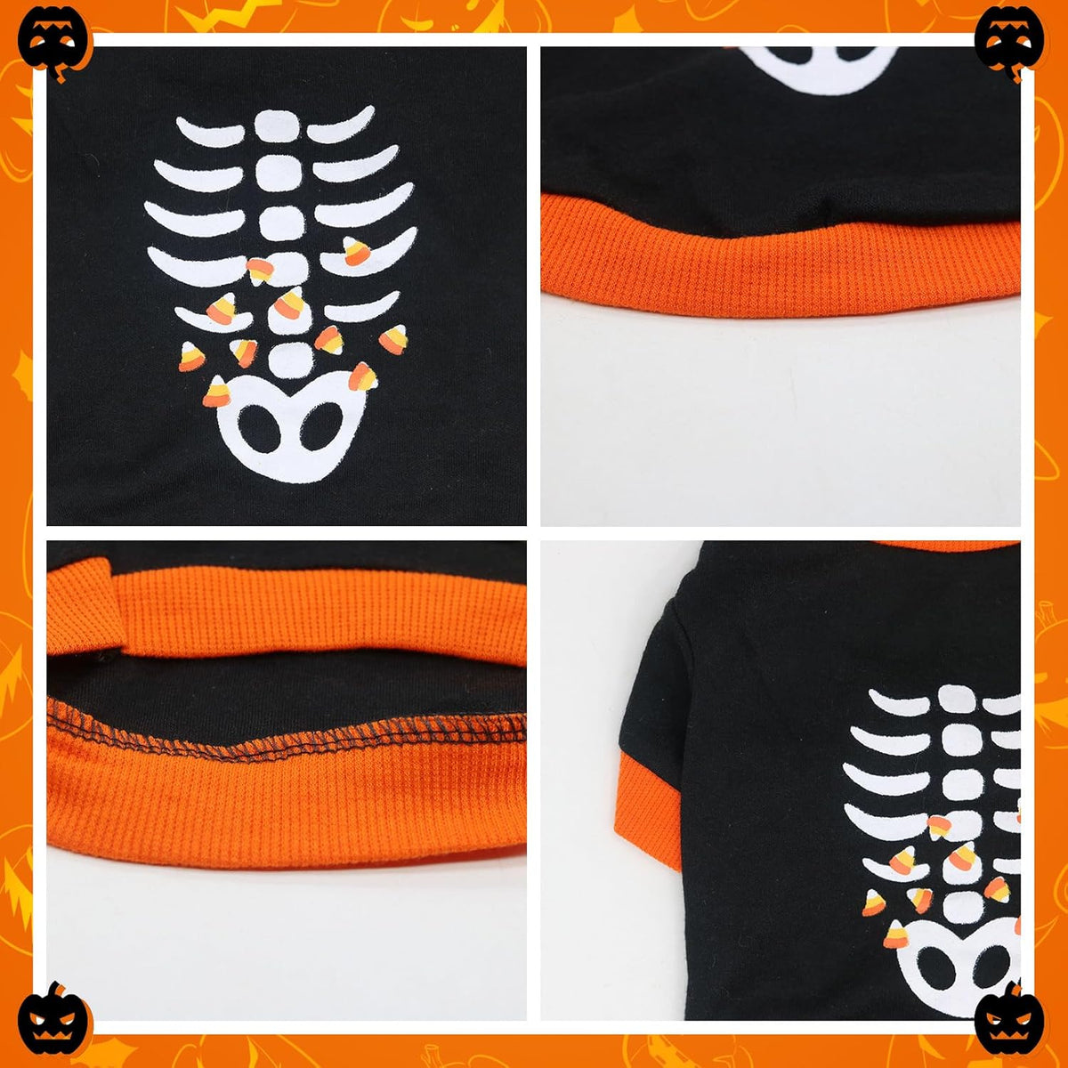 Skeleton or Ghost Sweatshirt for Dogs & Cats – Cotton