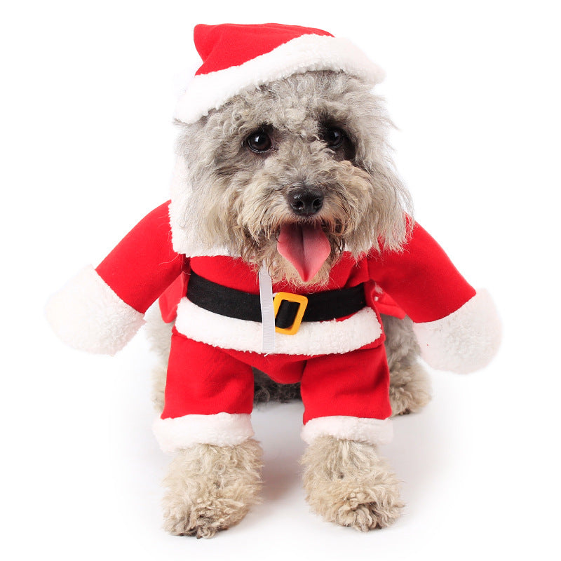 Standing Santa Dog Costume – Christmas Suit with Hat