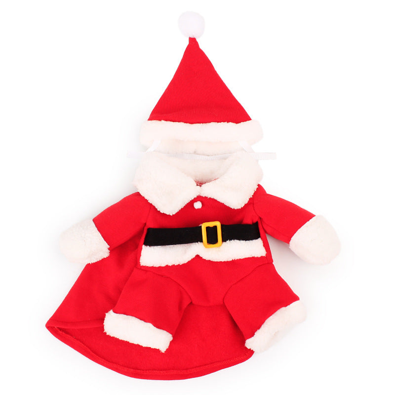 Standing Santa Dog Costume – Christmas Suit with Hat