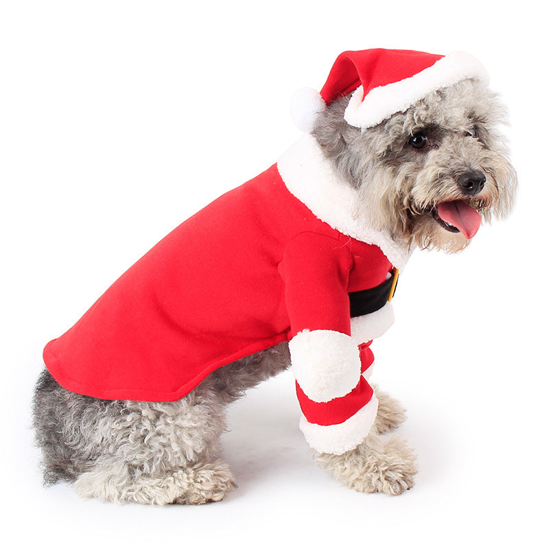 Standing Santa Dog Costume – Christmas Suit with Hat