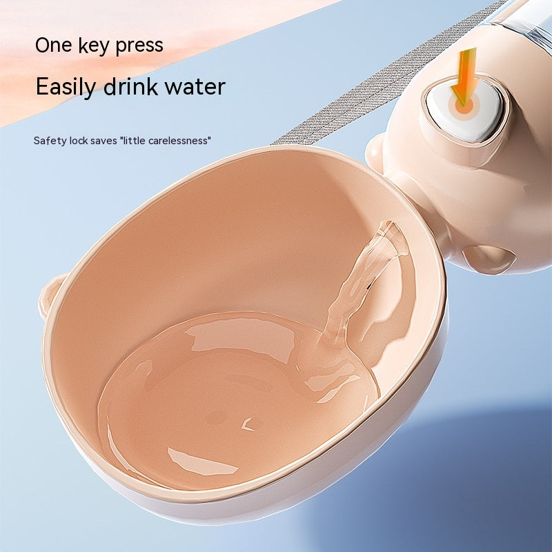 Portable Dog Water Bottle and Food Container - Outdoor Travel Feeder Bowl and Water Dispenser for Pets