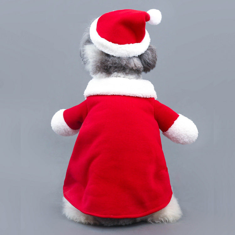 Standing Santa Dog Costume – Christmas Suit with Hat