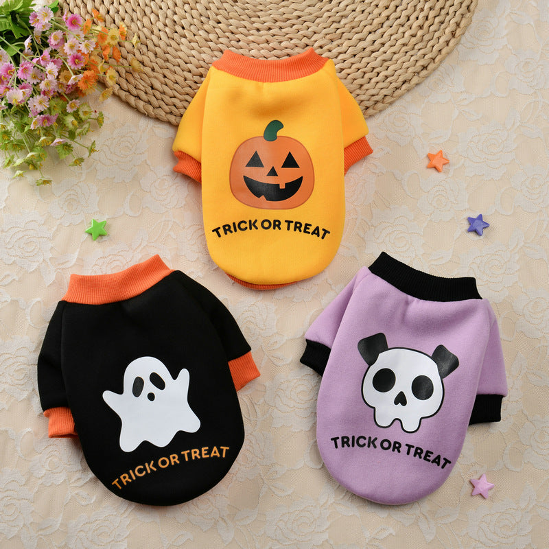 Trick or Treat Pet Sweater – Pumpkin, Ghost or Skull