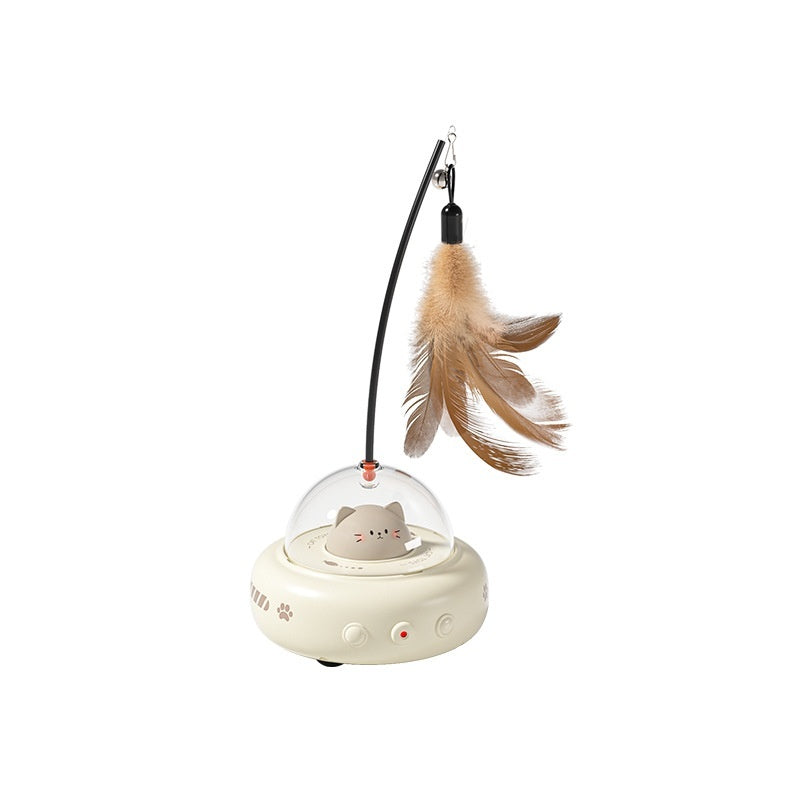 Smart UFO Cat Teaser – Interactive Electric Cat Toy