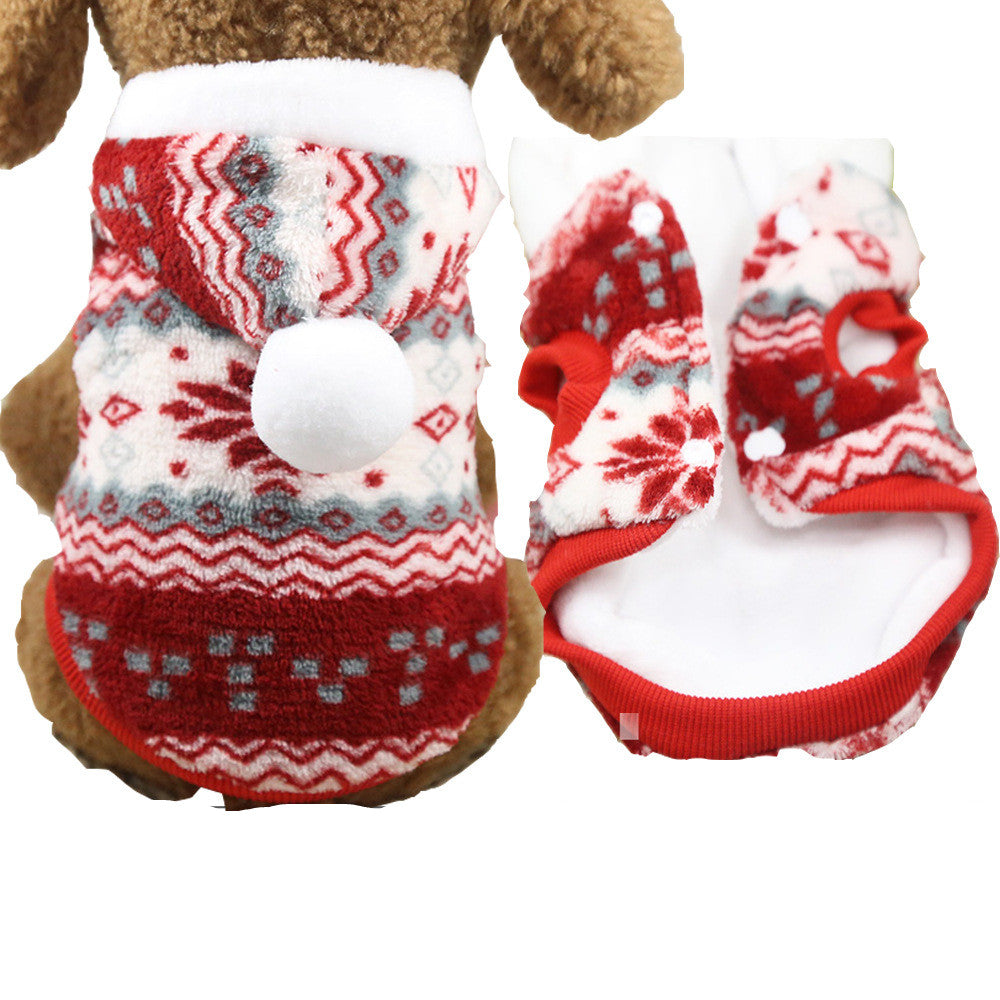 Christmas Pet Hoodie – Santa & Reindeer Costumes