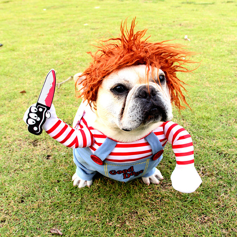 Halloween Riding Costume for Dogs – Horseman or Scary Doll