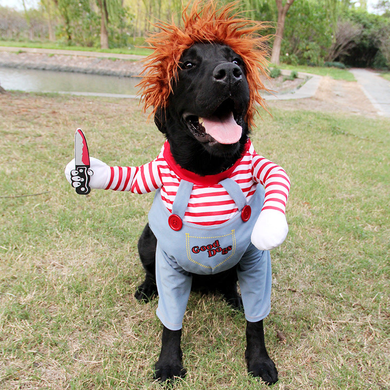 Halloween Riding Costume for Dogs – Horseman or Scary Doll