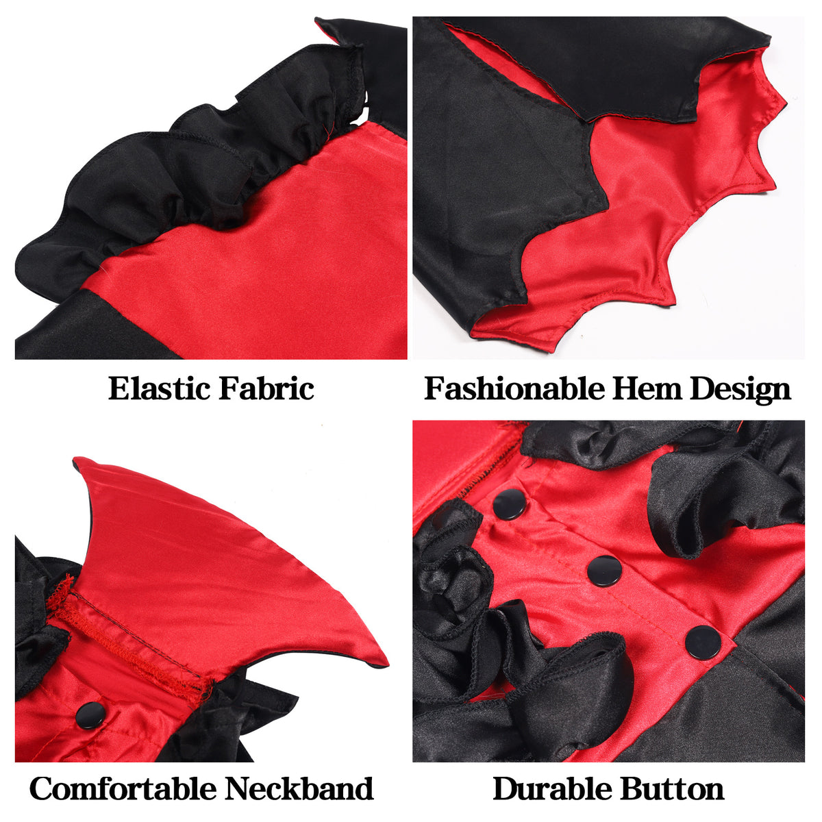 Vampire Cat Costume – Halloween Cape for Cats & Small Dogs