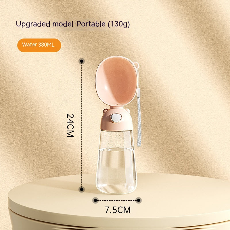 Portable Dog Water Bottle and Food Container - Outdoor Travel Feeder Bowl and Water Dispenser for Pets