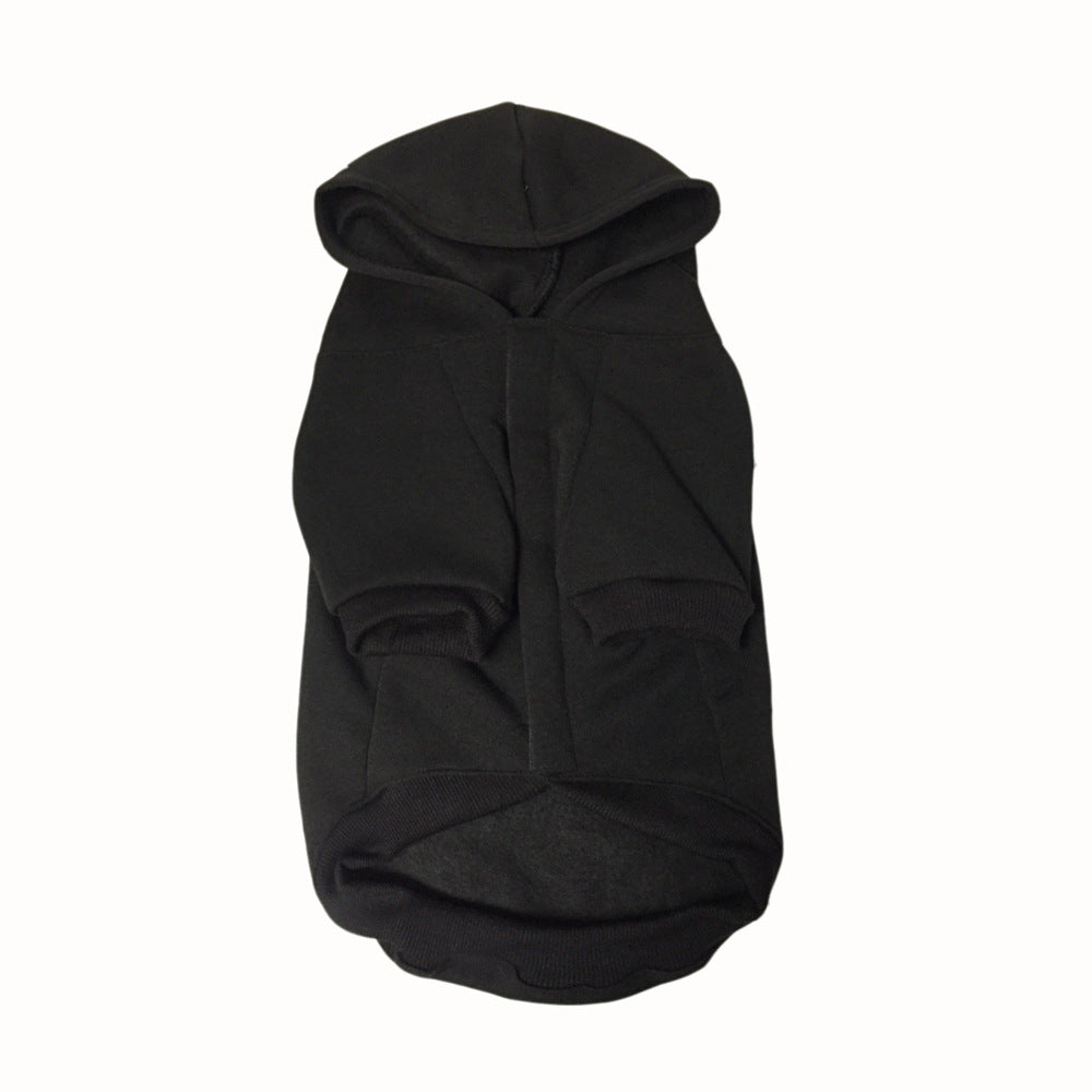 Skeleton Hoodie for Dogs – Black Fleece Halloween Pullover
