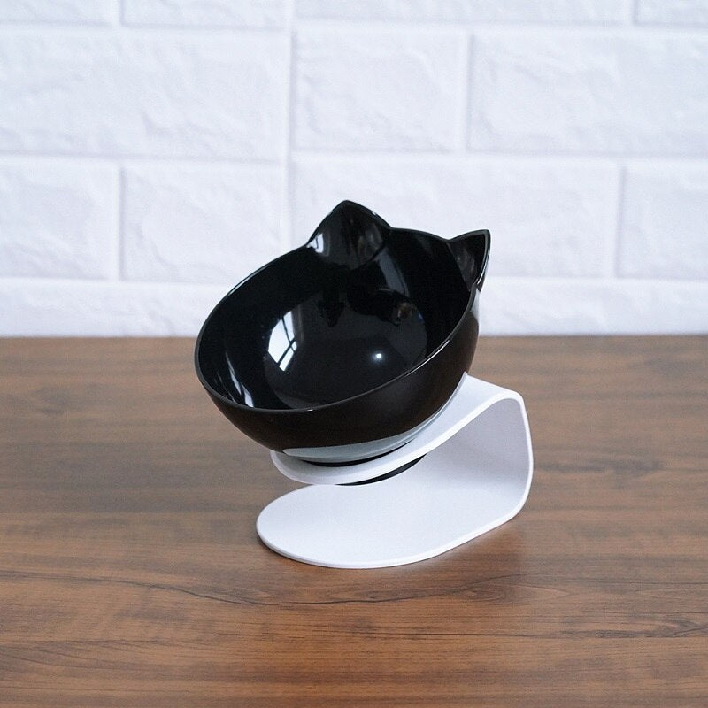 Raised Cat Double Bowl – Neck-Friendly Feeder