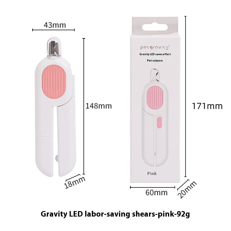 LED Pet Nail Scissors for Cats & Dogs