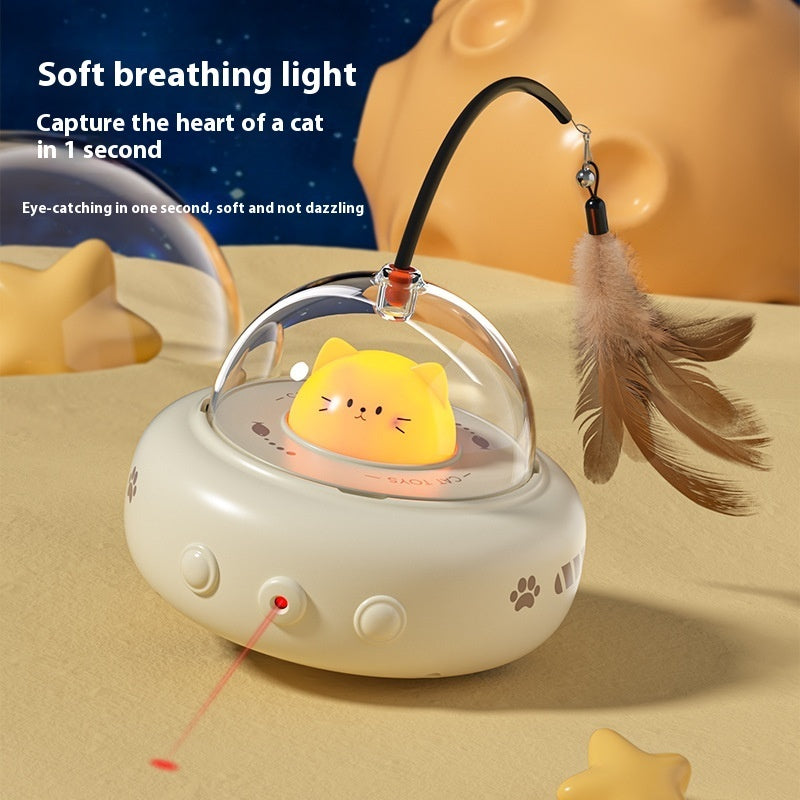 Smart UFO Cat Teaser – Interactive Electric Cat Toy