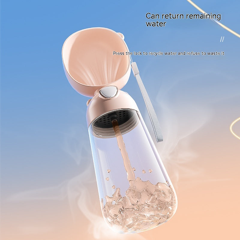 Portable Dog Water Bottle and Food Container - Outdoor Travel Feeder Bowl and Water Dispenser for Pets