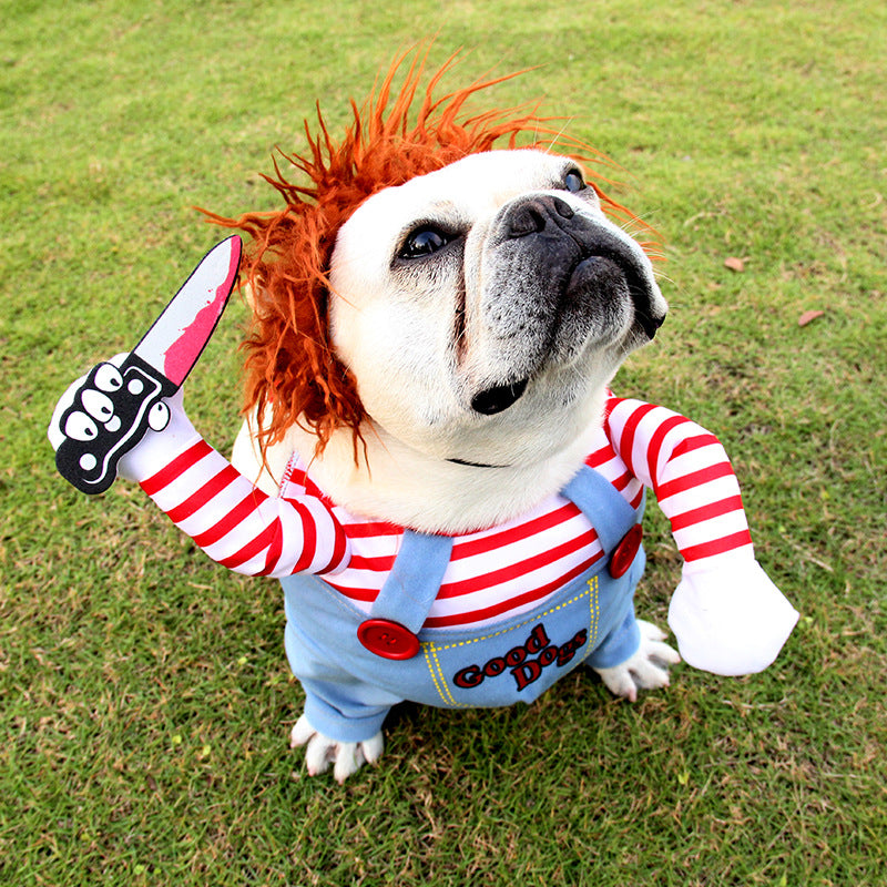 Halloween Riding Costume for Dogs – Horseman or Scary Doll