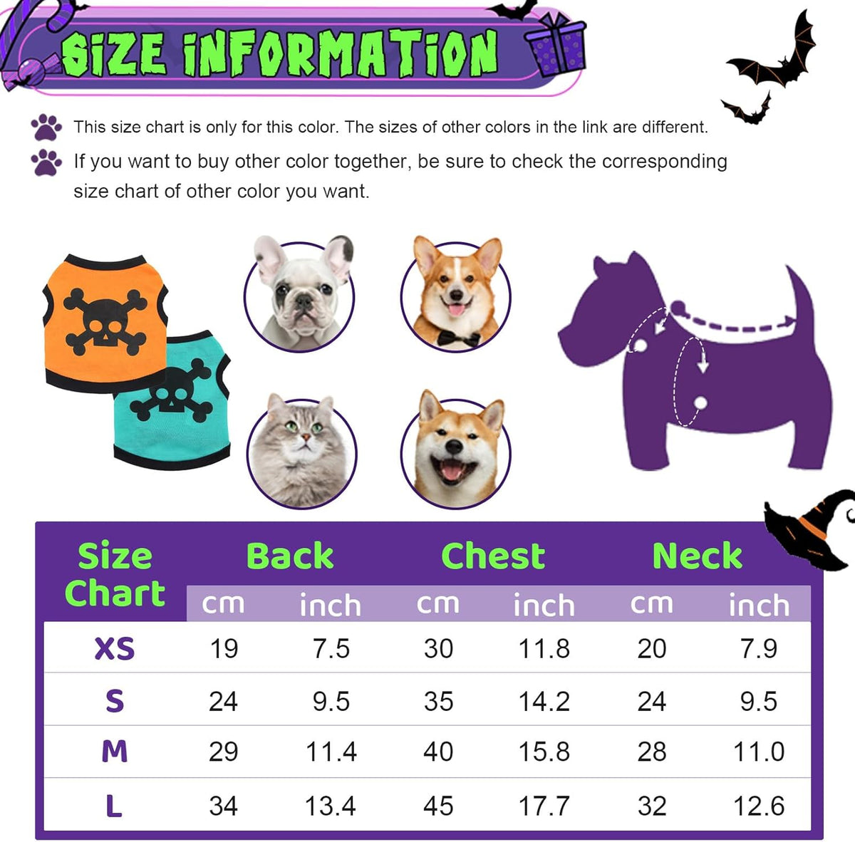 Skull Tank Top for Dogs & Cats – Stretch Cotton Vest