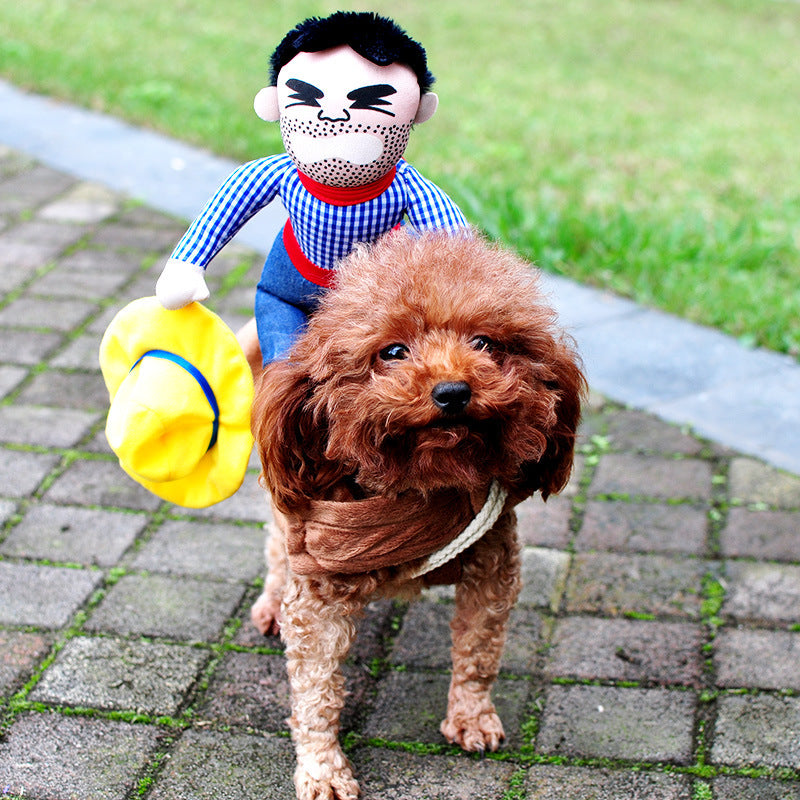 Halloween Riding Costume for Dogs – Horseman or Scary Doll