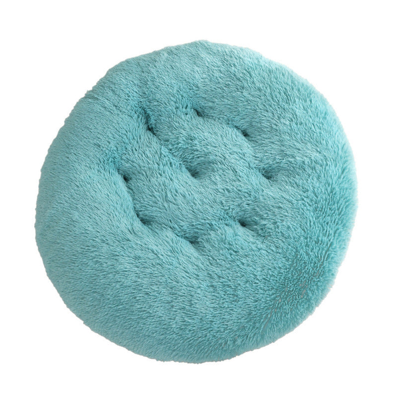 Plush Donut Pet Bed – Round Warm Sleeping Mat