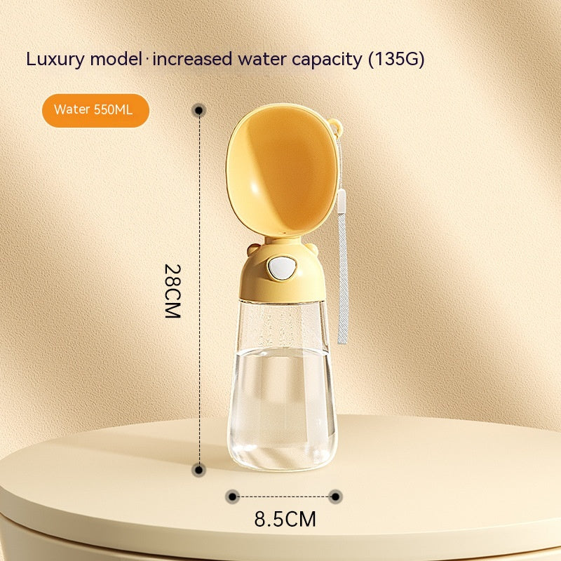 Portable Dog Water Bottle and Food Container - Outdoor Travel Feeder Bowl and Water Dispenser for Pets