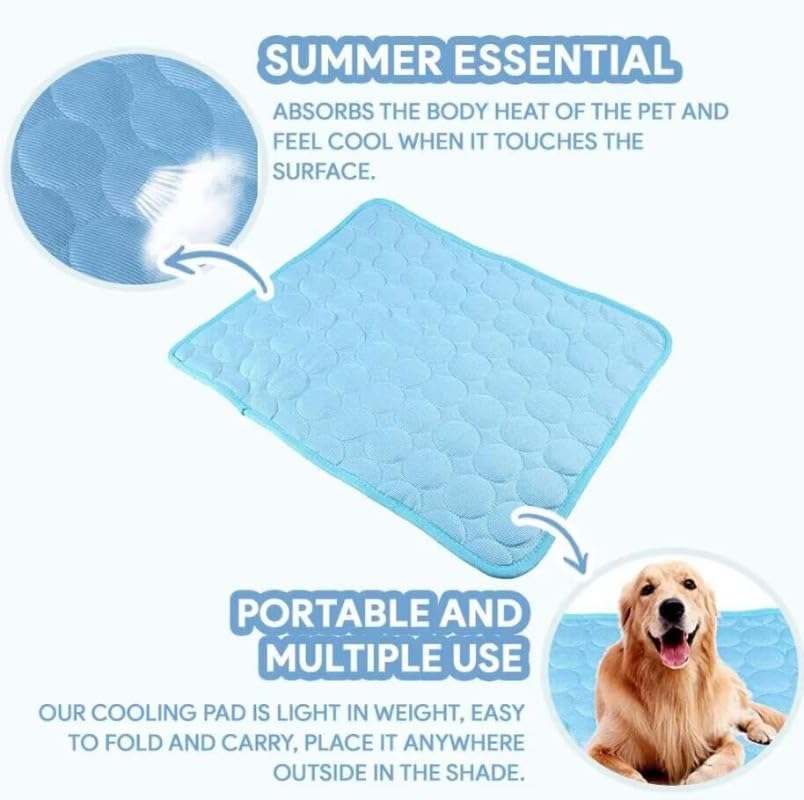 Cooling Ice-Silk Pet Mat for Summer