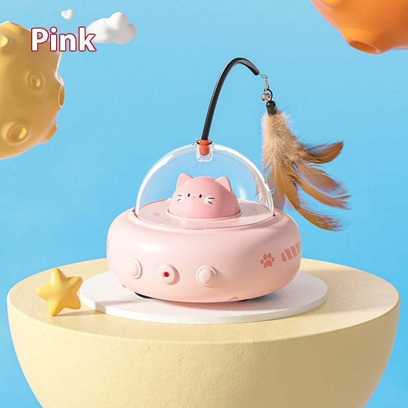 Smart UFO Cat Teaser – Interactive Electric Cat Toy