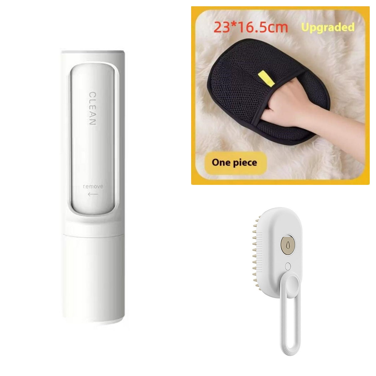 Steamy Cat & Dog Brush 3-in-1 – Electric Spray Comb