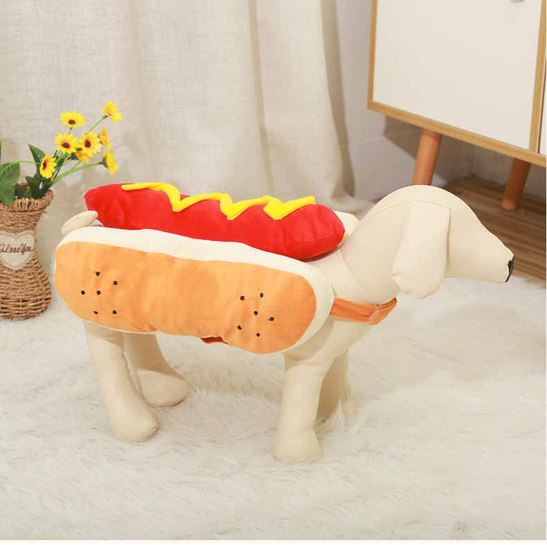 Funny Hot Dog Halloween Costume for Dogs