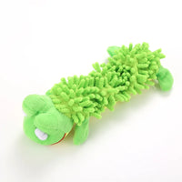 Durable Pet Dog Plush Toy for Small Breeds - Animal Shape Squeaky Chew Cleaning Toy