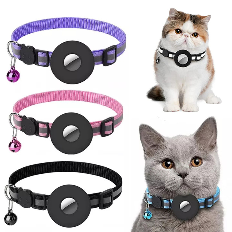 Reflective AirTag Dog Collar – Waterproof Holder
