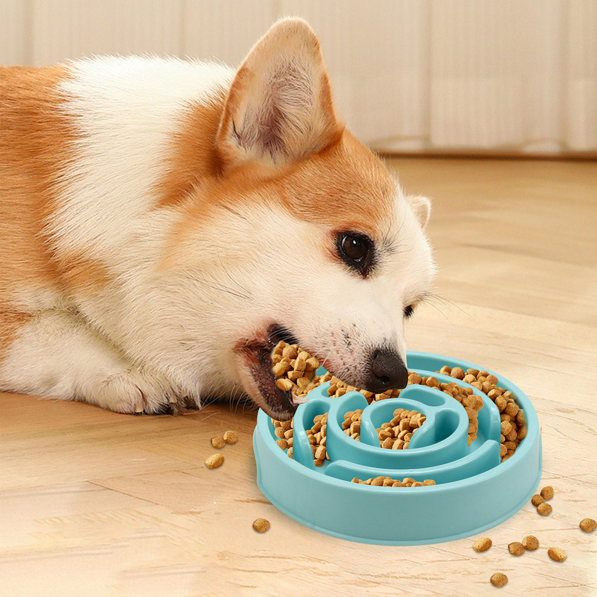 Slow Feeder Puzzle Dog Bowl – Silicone Anti-Choke