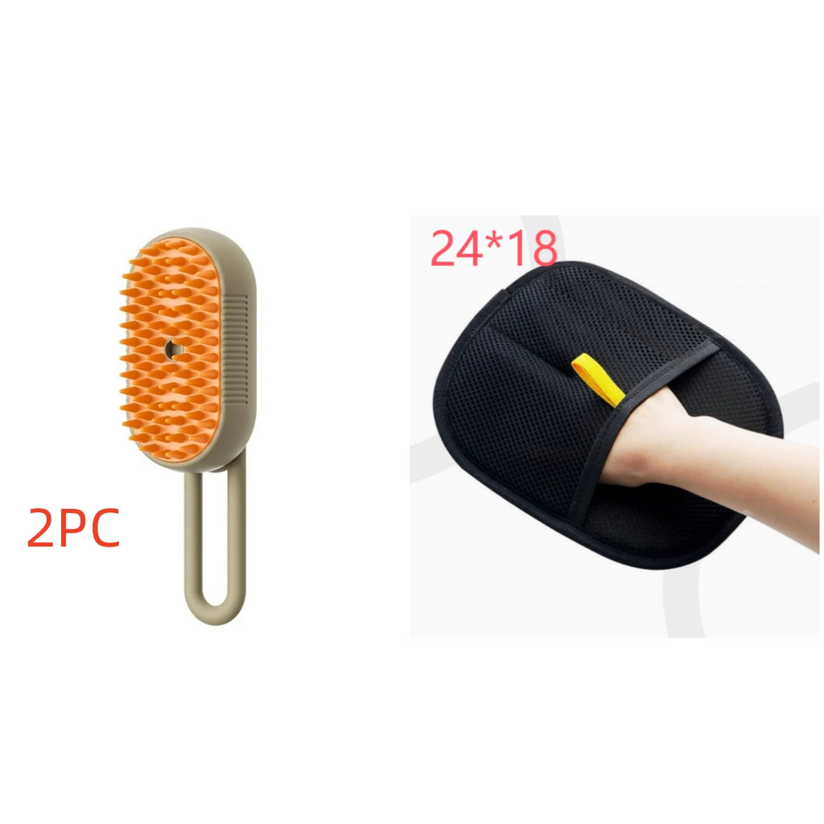 Steamy Cat & Dog Brush 3-in-1 – Electric Spray Comb