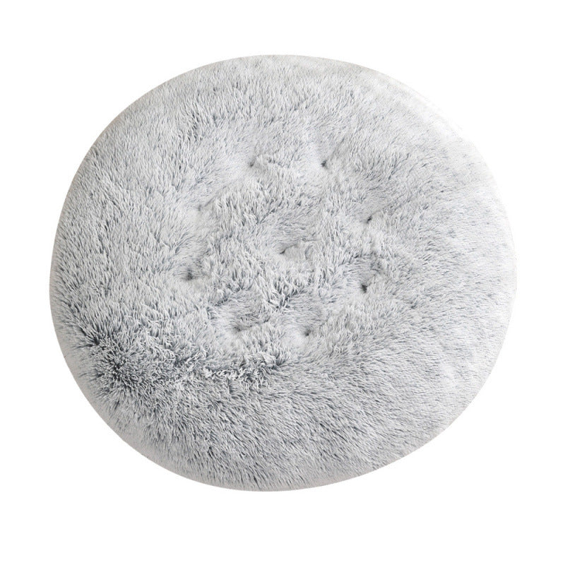 Plush Donut Pet Bed – Round Warm Sleeping Mat