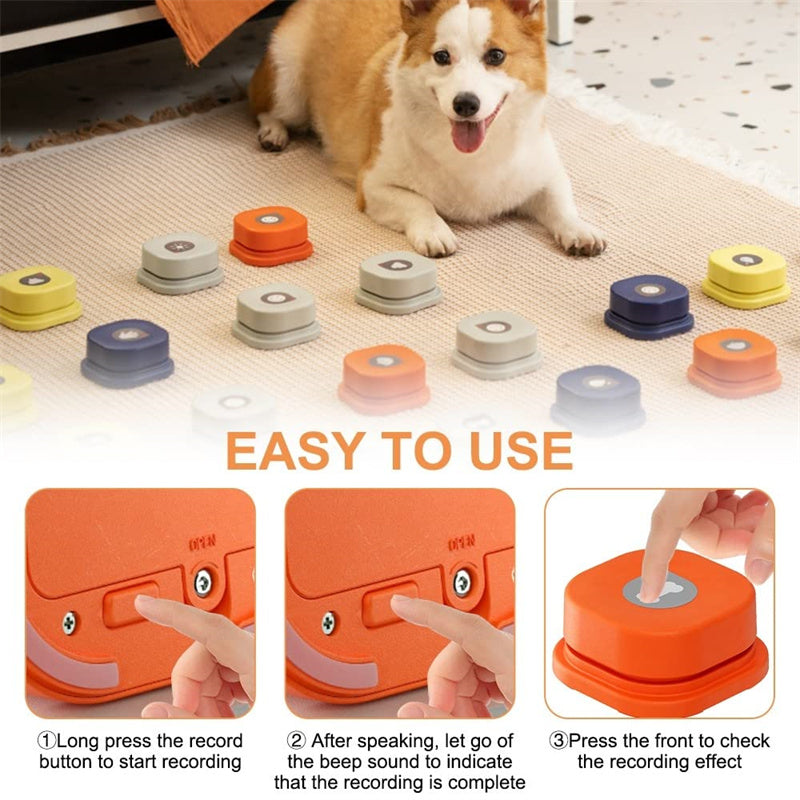 Talking Pet Button – Recordable Training Toy