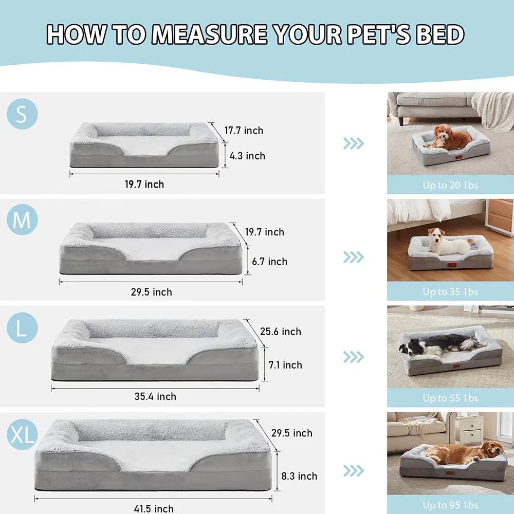 Waterproof Dog Sofa Bed – Large, for Dogs & Cats