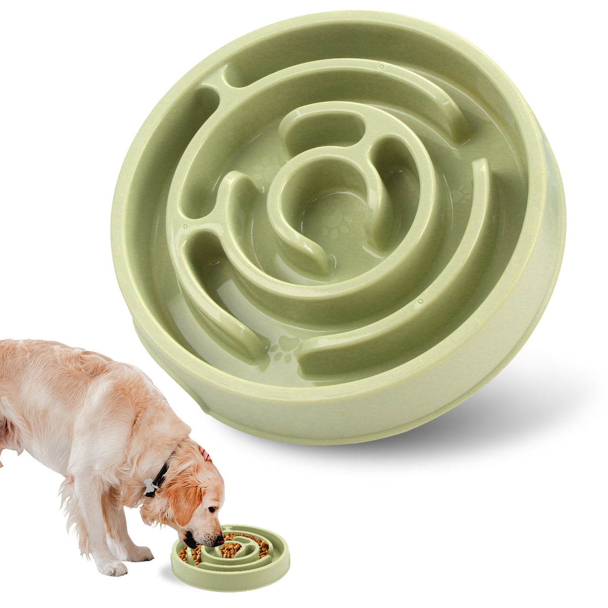 Slow Feeder Puzzle Dog Bowl – Silicone Anti-Choke
